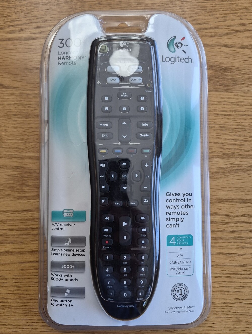 Logitech Harmony 300 Remote Control NEW